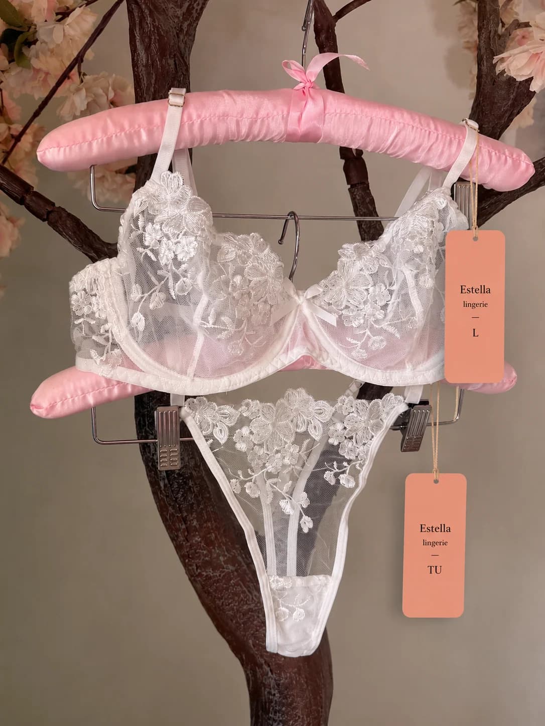 Ensemble Élégance soutien-gorge et string