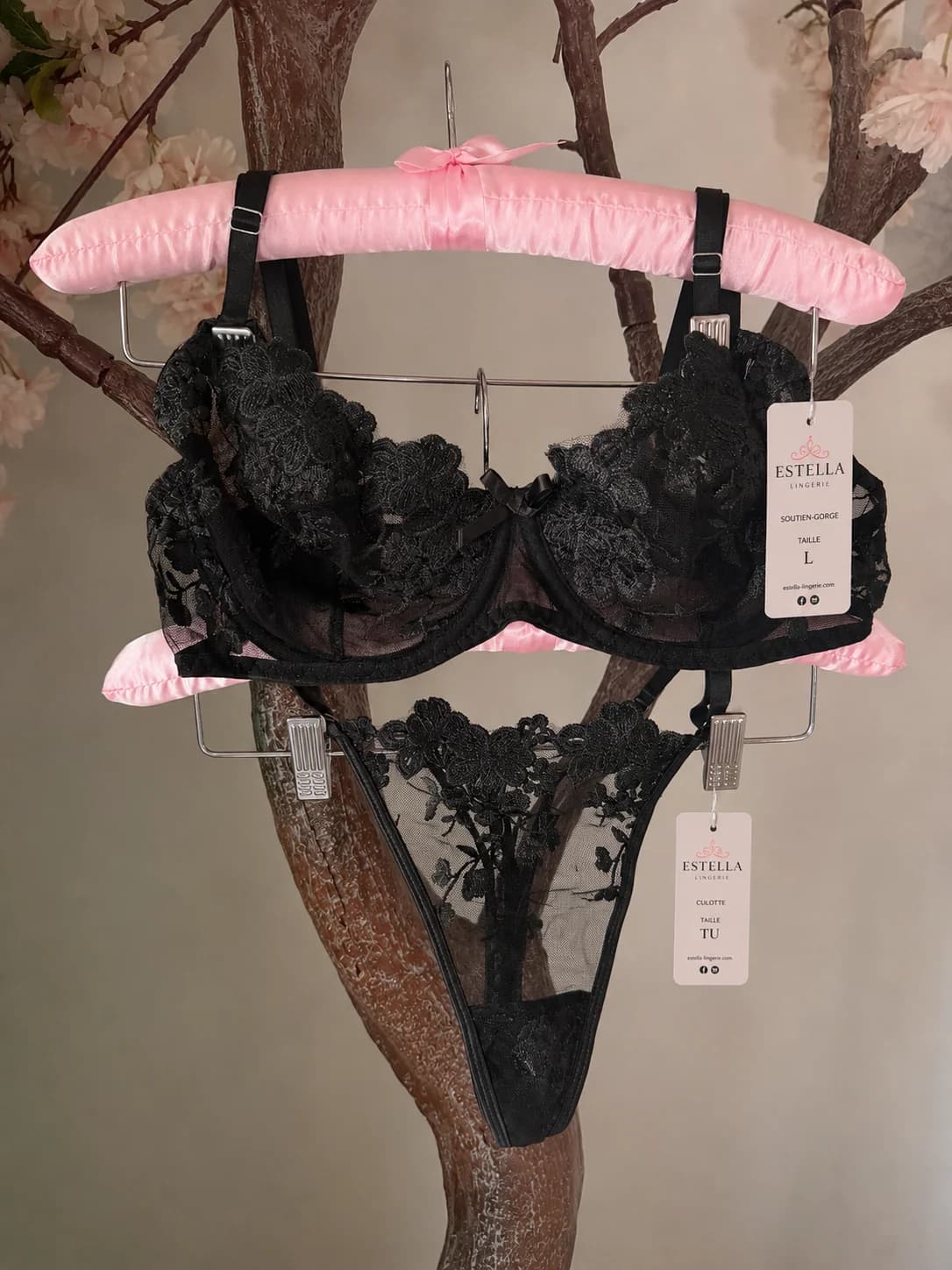 Ensemble Élégance soutien-gorge et string