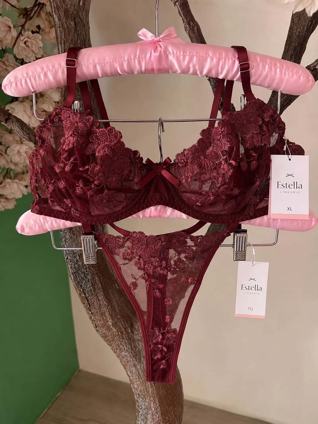 Ensemble Élégance soutien-gorge et string