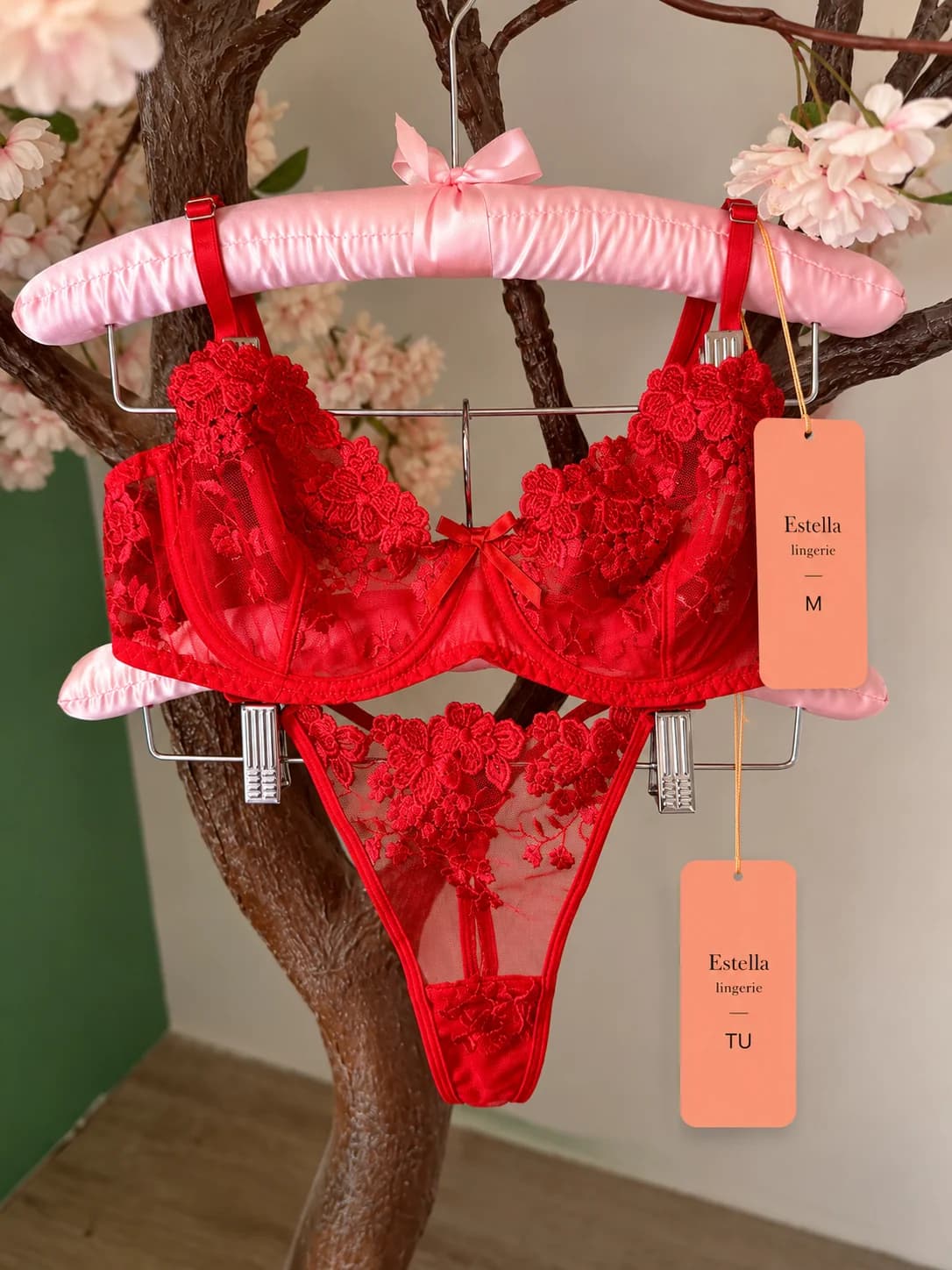 Ensemble Élégance soutien-gorge et string