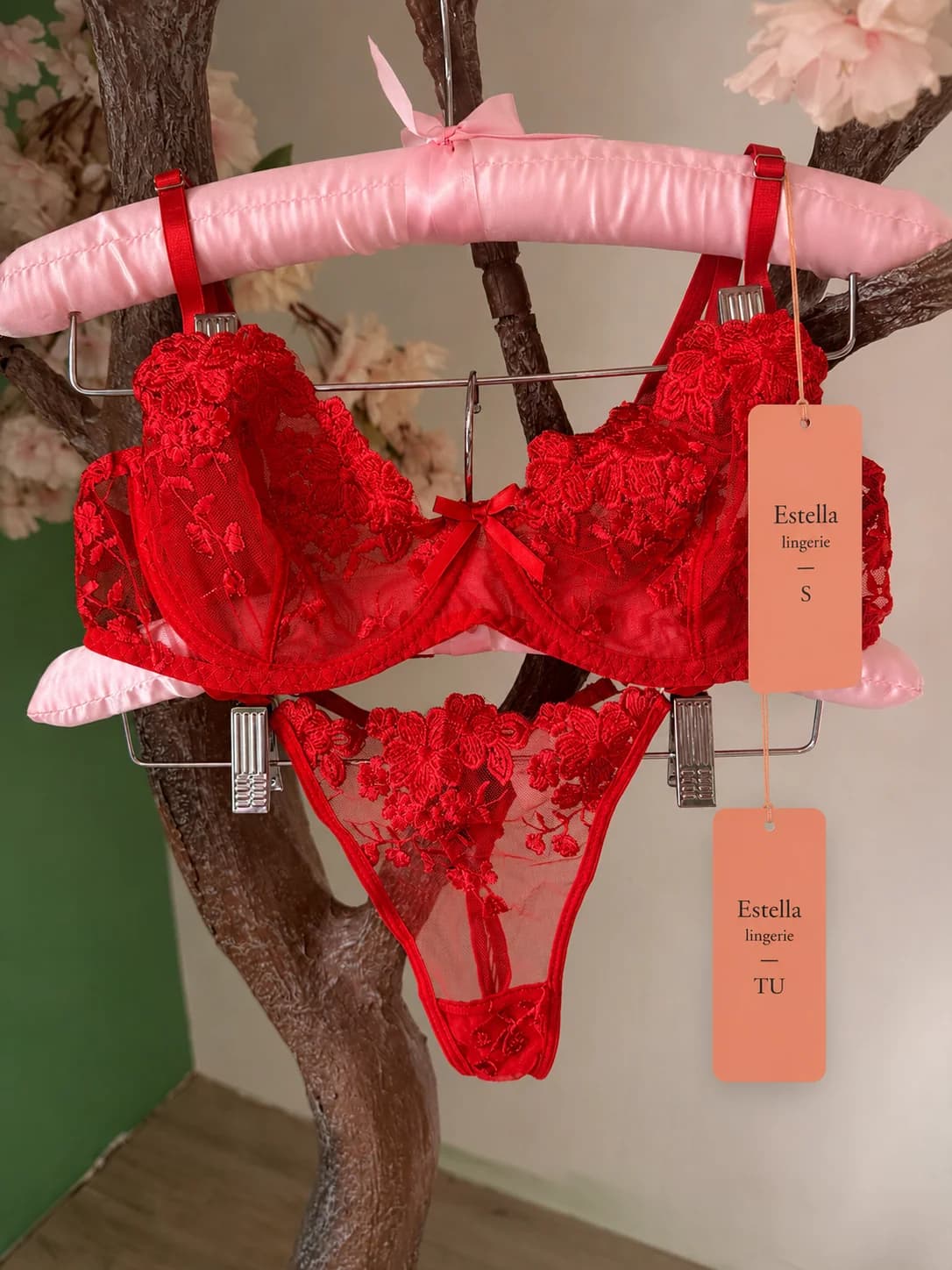 Ensemble Élégance soutien-gorge et string