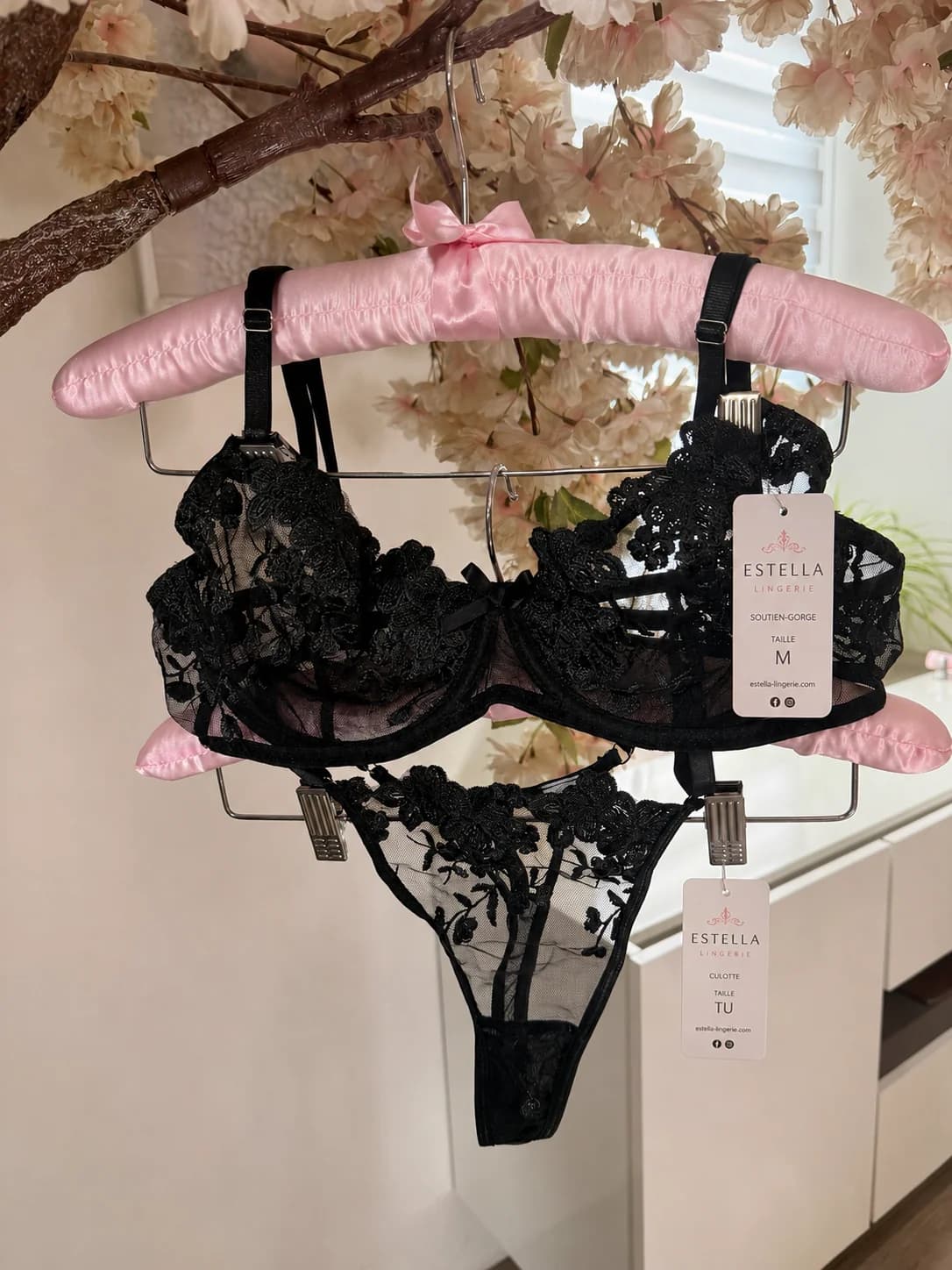 Ensemble Élégance soutien-gorge et string