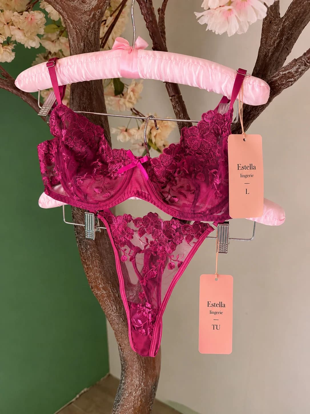 Ensemble Élégance soutien-gorge et string