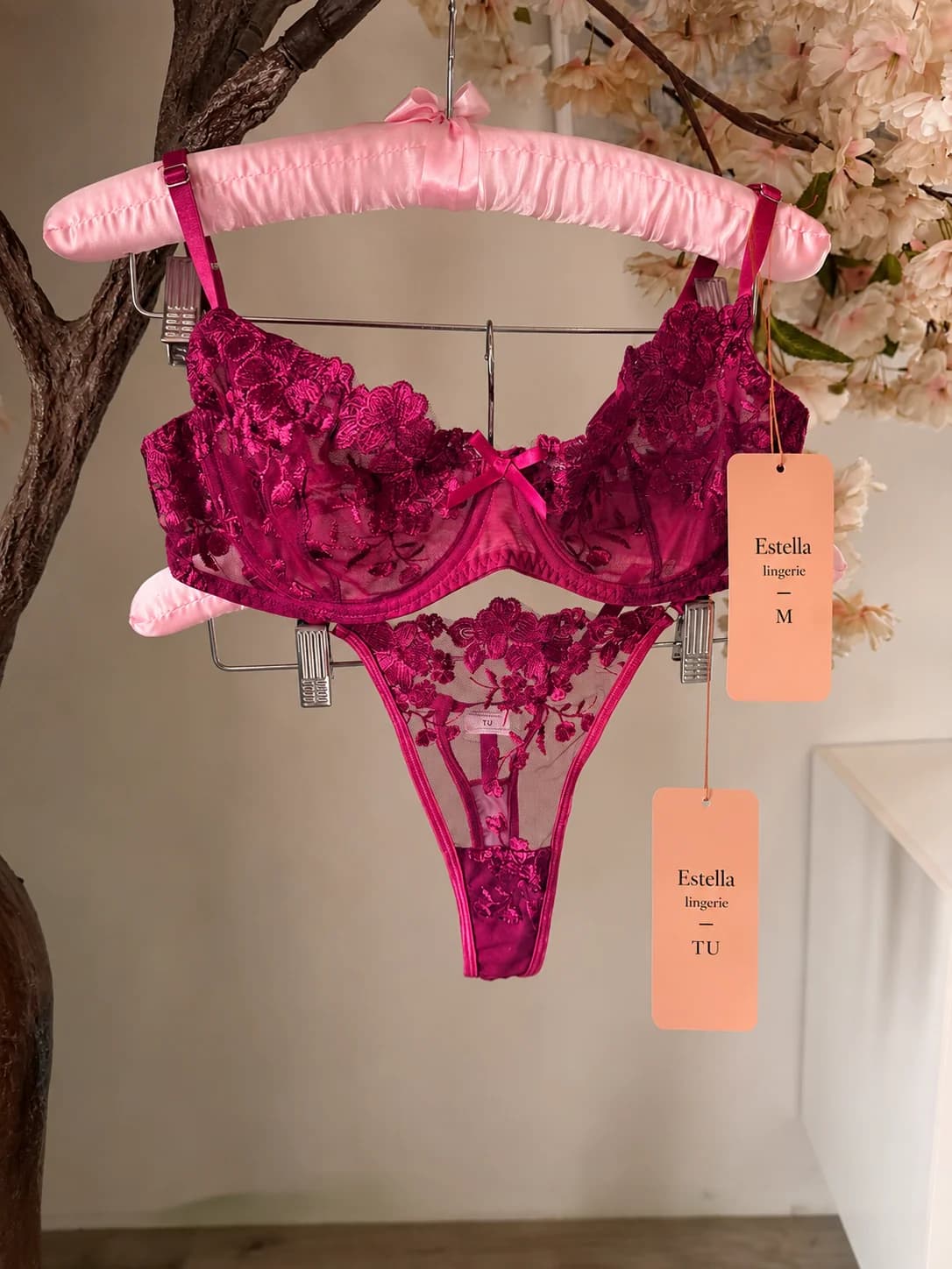 Ensemble Élégance soutien-gorge et string