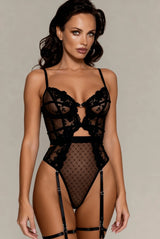 Bodies Noir Dentelle & Porte-Jarretelles