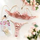Ensembles Lingerie Satin Satin Élégance