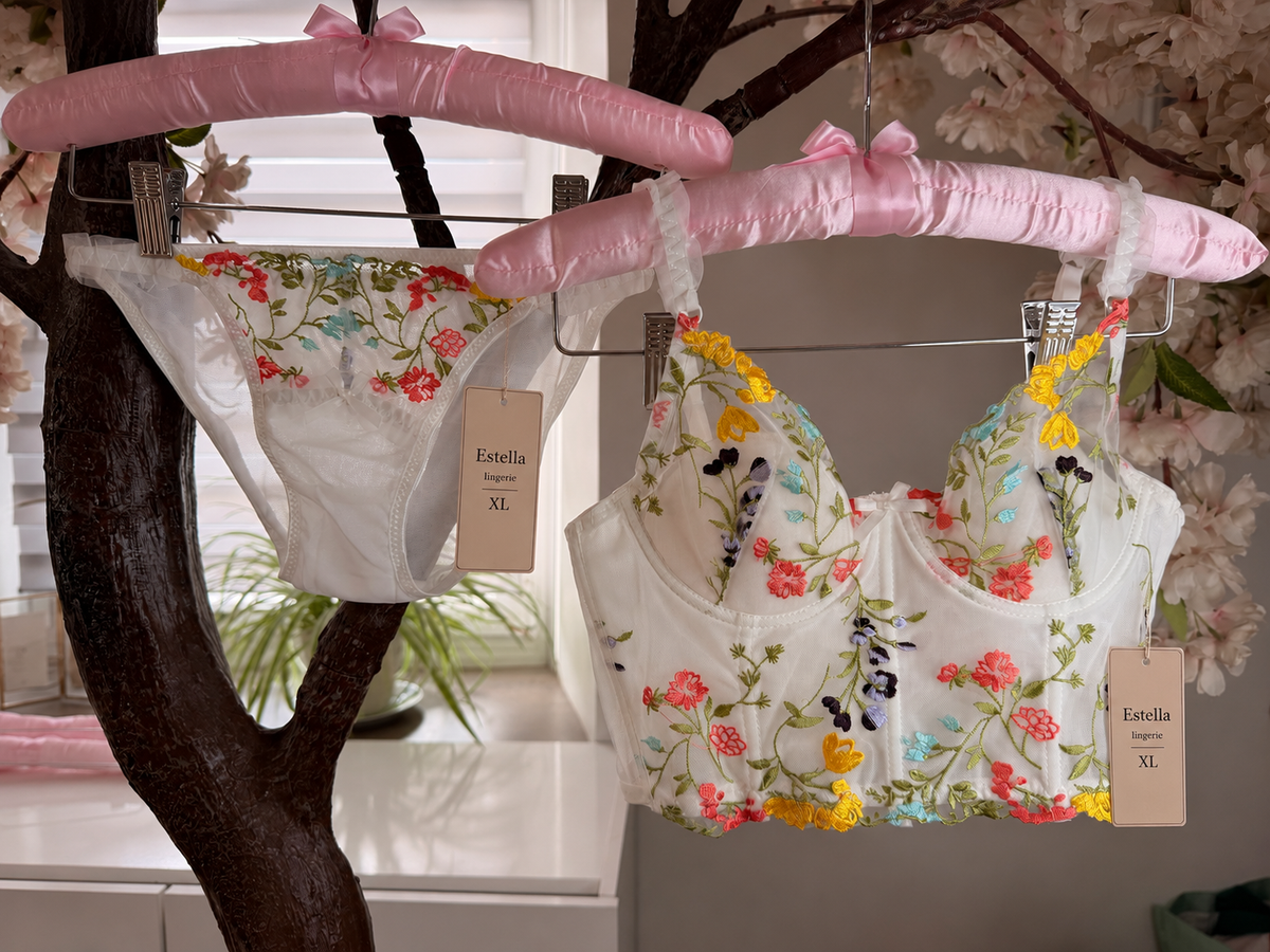 🌸 Culottes Broderie Florale Transparen