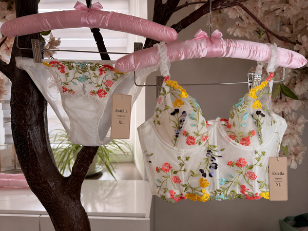 🌸 Culotte Broderie Florale Transparen