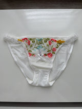 🌸 Culotte Broderie Florale Transparen