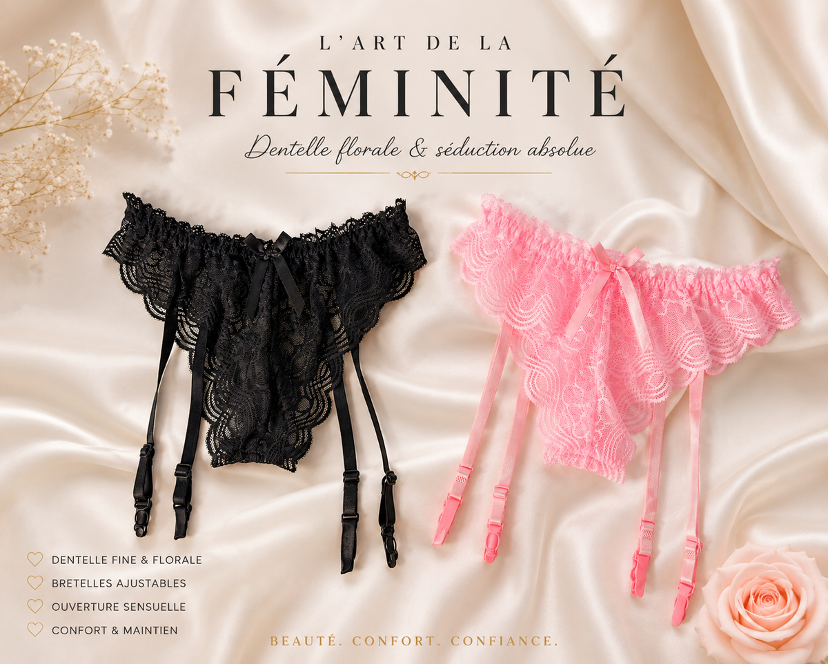 Culotte Porte-Jarretelles Dentelle Sensuelle