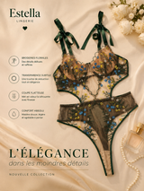 Body Brodé Floral Estella – Édition Jardin Secret