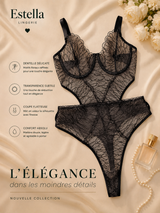 Body Dentelle Noire Estella – Élégance Intemporelle